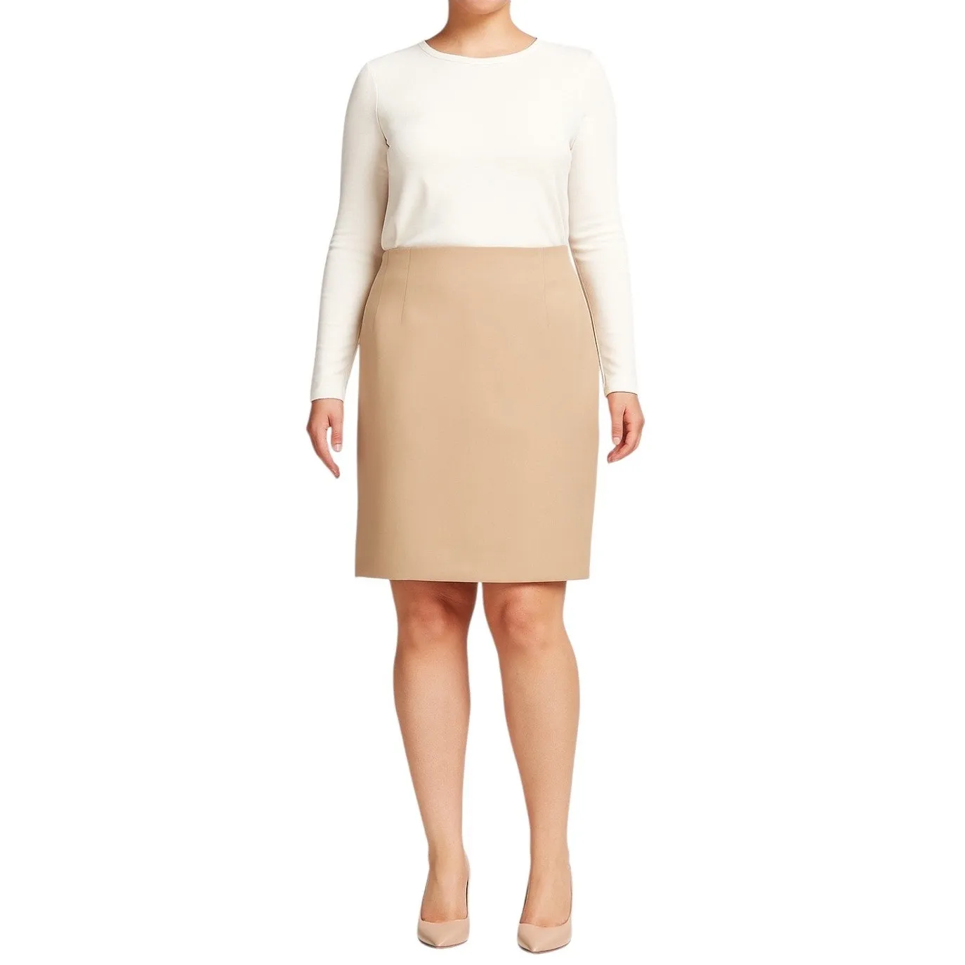 Amanda Smith Pencil Straight Skirt Classic Tan Camel Women’s Size 16 Plus - Image 6