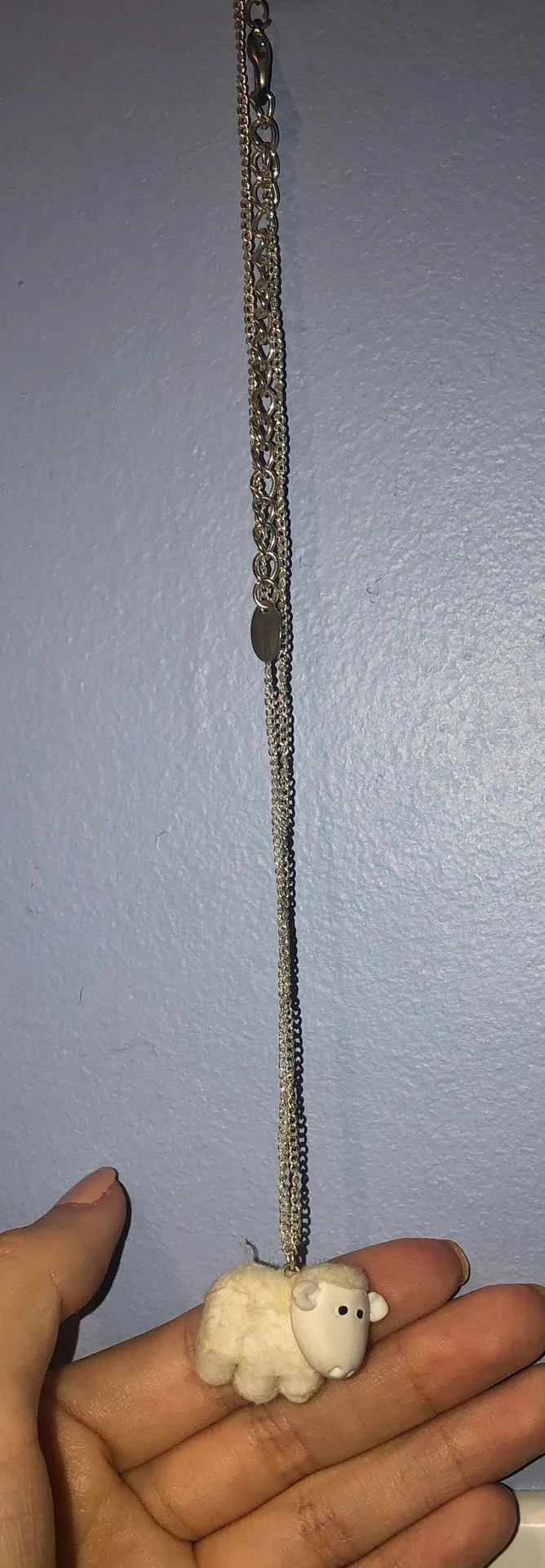 Lamb Necklace White - Image 2