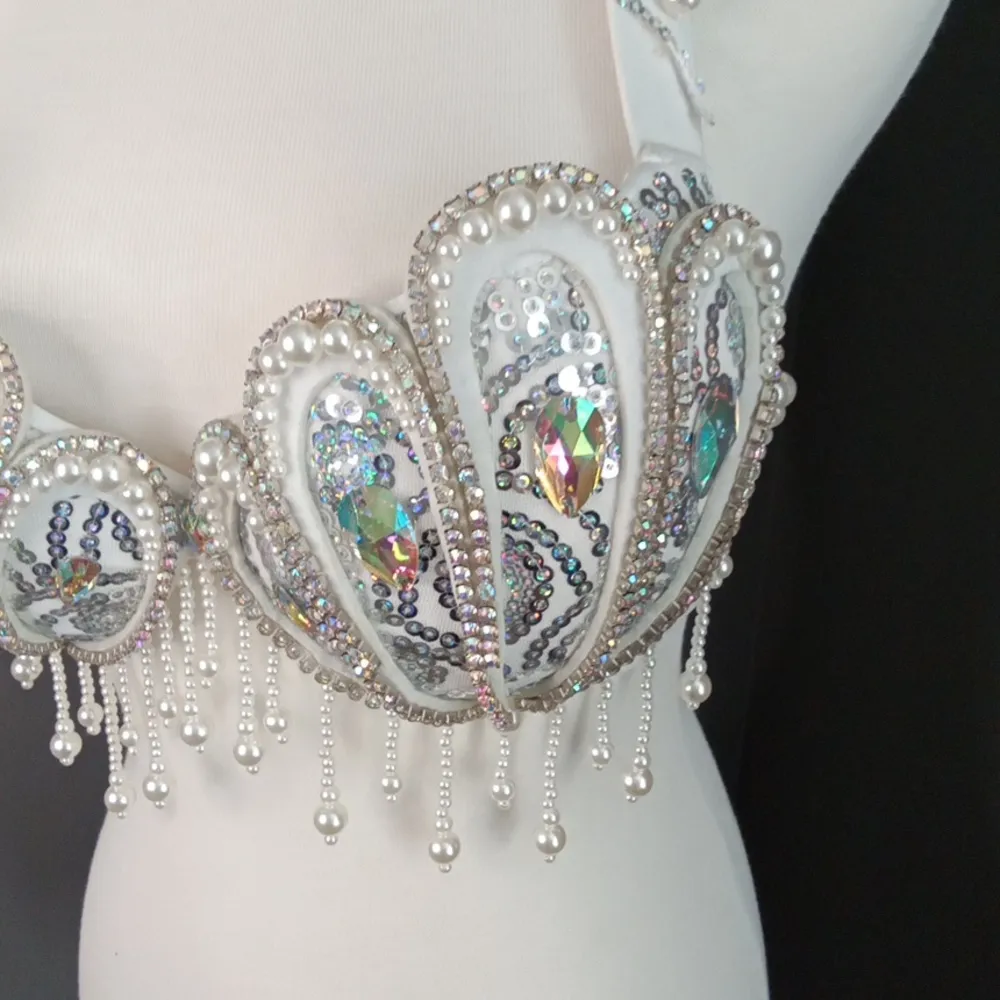 Mermaid Style Bralette White Size undefined - Image 2