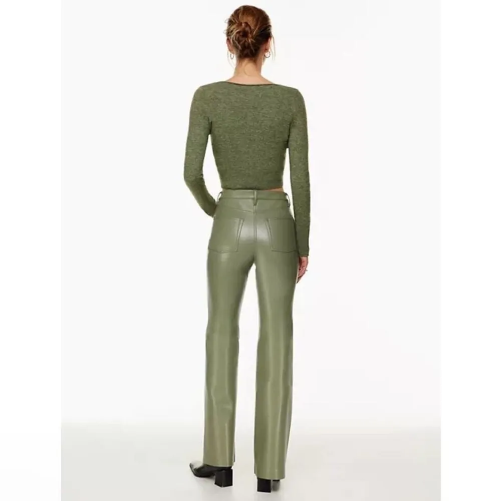 Aritzia Wilfred Melina Bitter Sage Pants New With Tags - Image 2