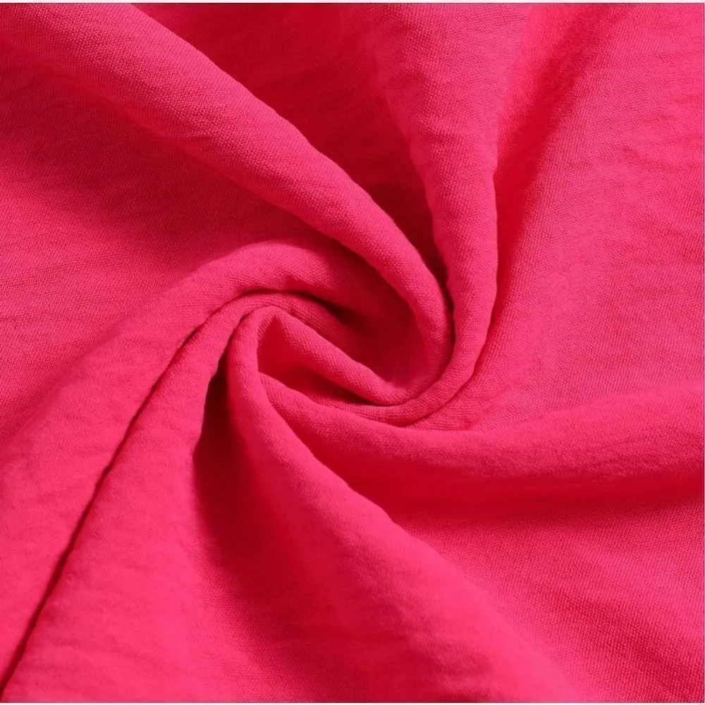 NEW Sleeveless One Shoulder Blouse Pink L Pink Size L - Image 6