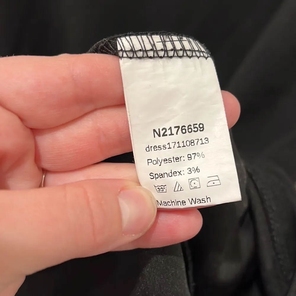 Sheer Sleeve Midi Dress with Pearl Accents | Medium | Shein - Image 5