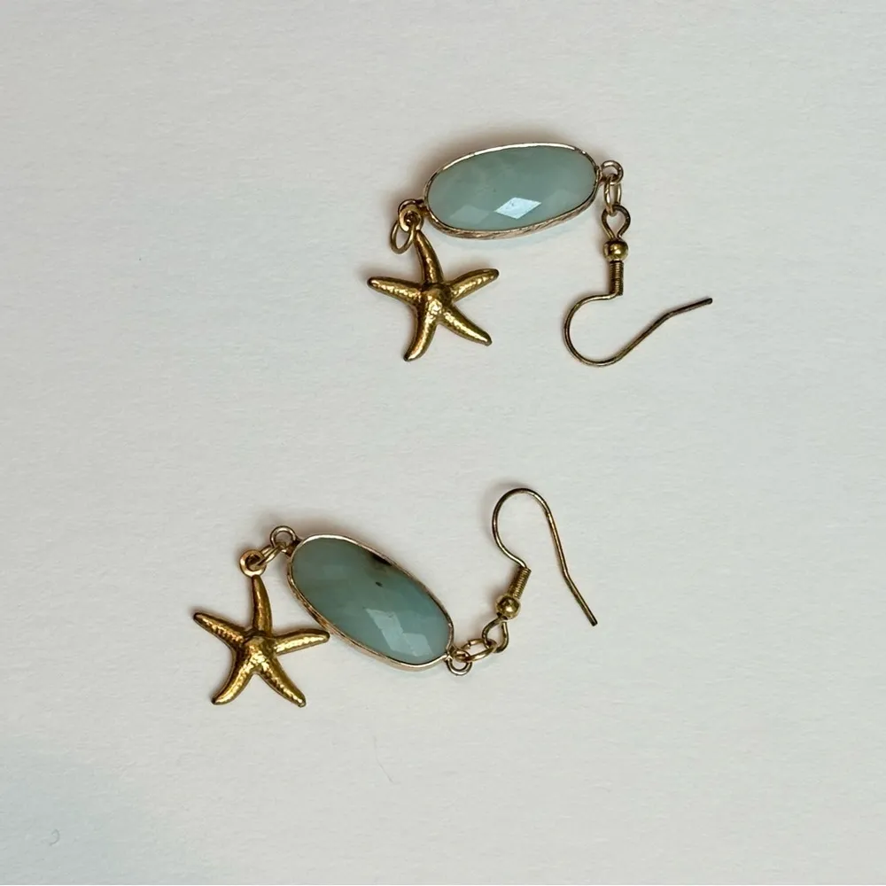 Starfish Seaglass Earrings‎ Blue - Image 5