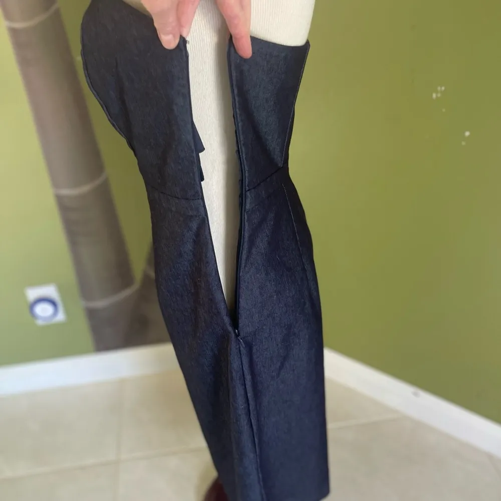 strapless denim dress Size 4 - Image 4