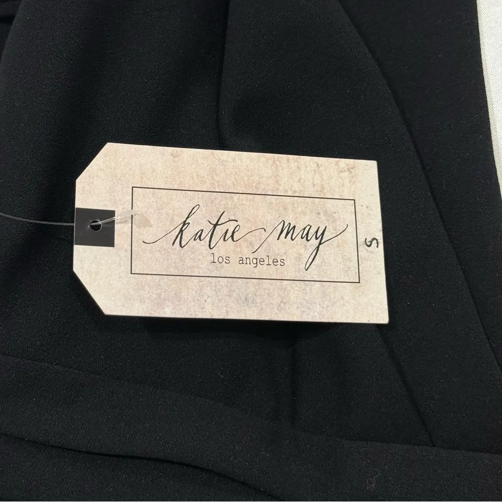 NWT Katie May Move Over Mini Dress Small Black Cape V Neck Cocktail Party Chic - Image 16