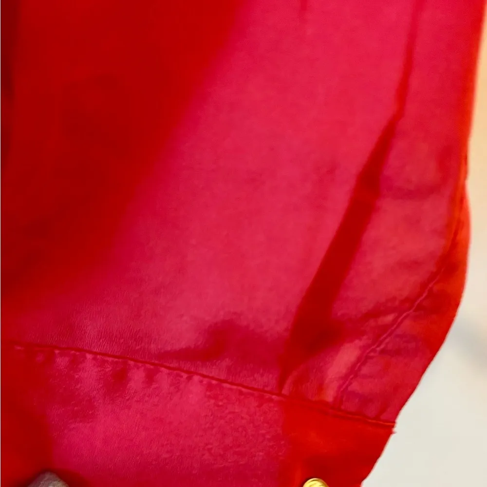 Calvin Klein Women’s Orange Tangerine Long sleeve Blouse Shirt Medium - Image 8