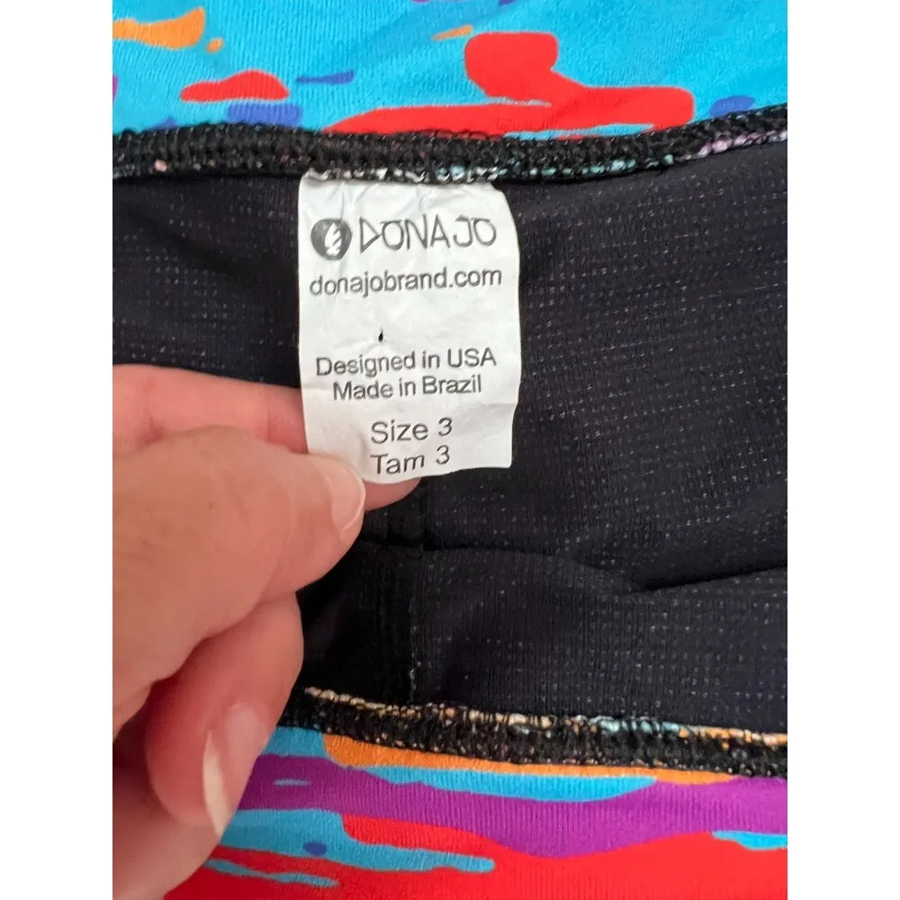 Dona Jo Waves Soar Skort Size XL (3) Multicolor | Tennis Pickleball Golf Skirt - Image 3