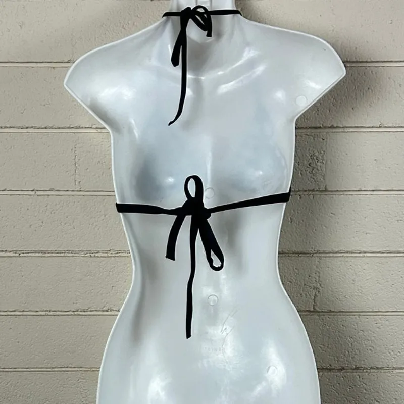 Victoria’s Secret Black Cut Out Bikini Top size S - Image 6