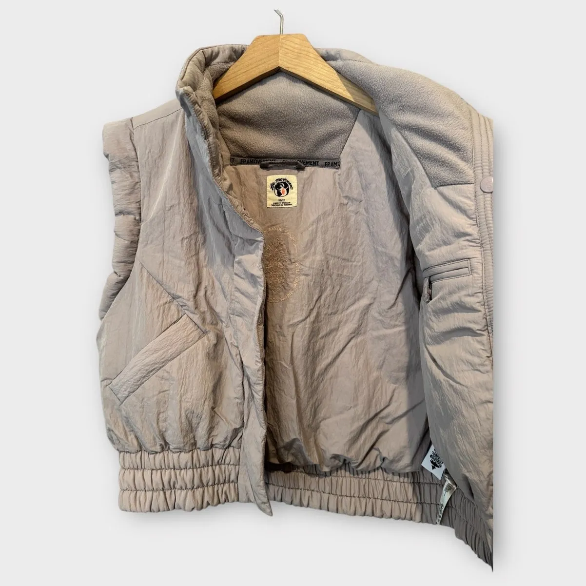 Free People FP Movement Scrunch Time Puffer Vest Size XS - Image 8