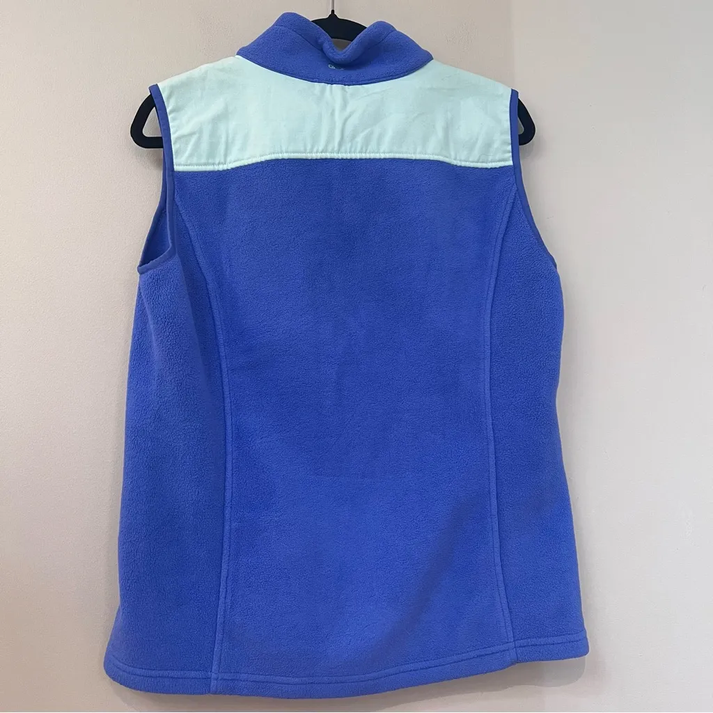 Vineyard Vines Shep Blue Fleece Vest - Image 4