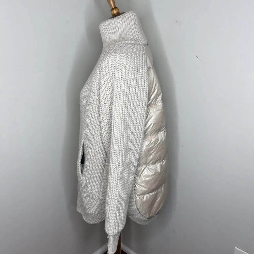 Henro Cardigan in Infinity Wool and Nylon Ultralight in Chantilly Sz 46 Tan - Image 5