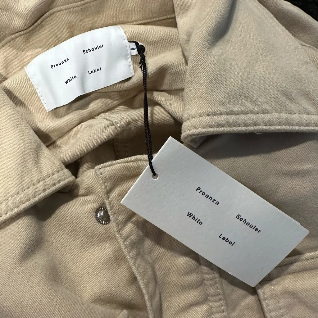 Proenza Schouler Beige Zip Up Jacket - Image 3