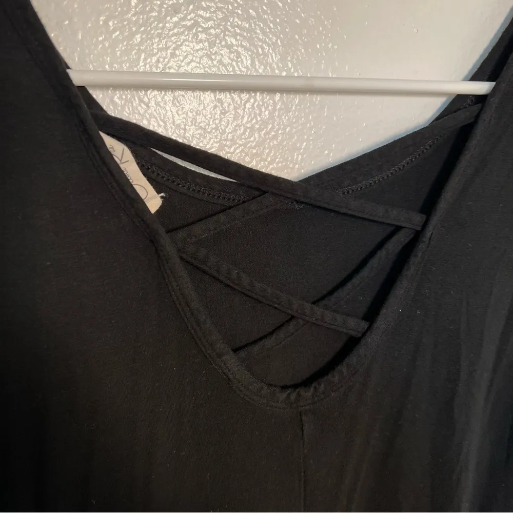 Olivia Rae Swing Dress Black Cross Back - Image 7