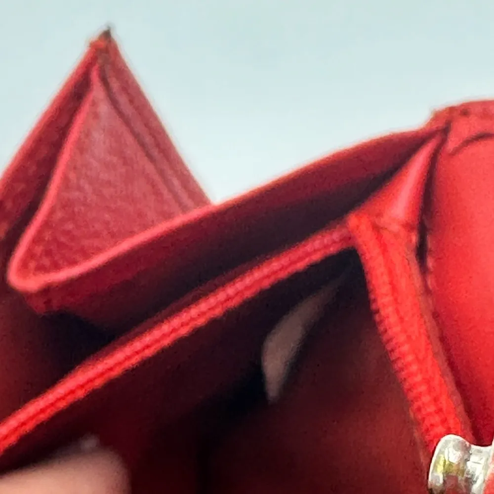 MCM RED ORANGE BIFOLD WALLET - Image 3