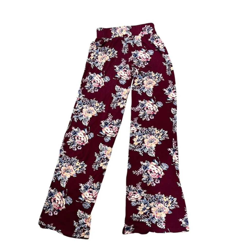 Pink Republic Women's XS Floral Wide-Leg Pants Multicolor Casual - Image 5