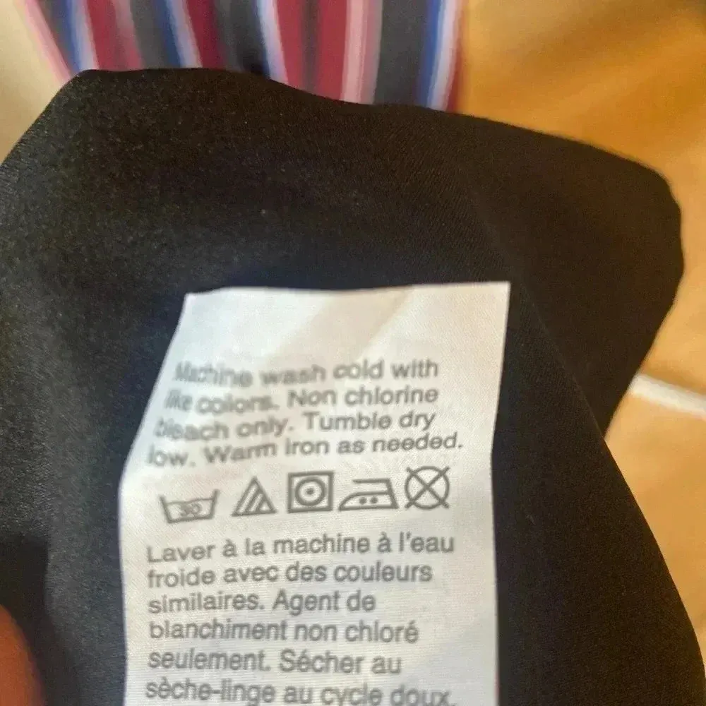 Madewell Wrap-Around Maxi Dress‎ in Stockdale Stripe Maroon Navy Size 00 ($178) - Image 12