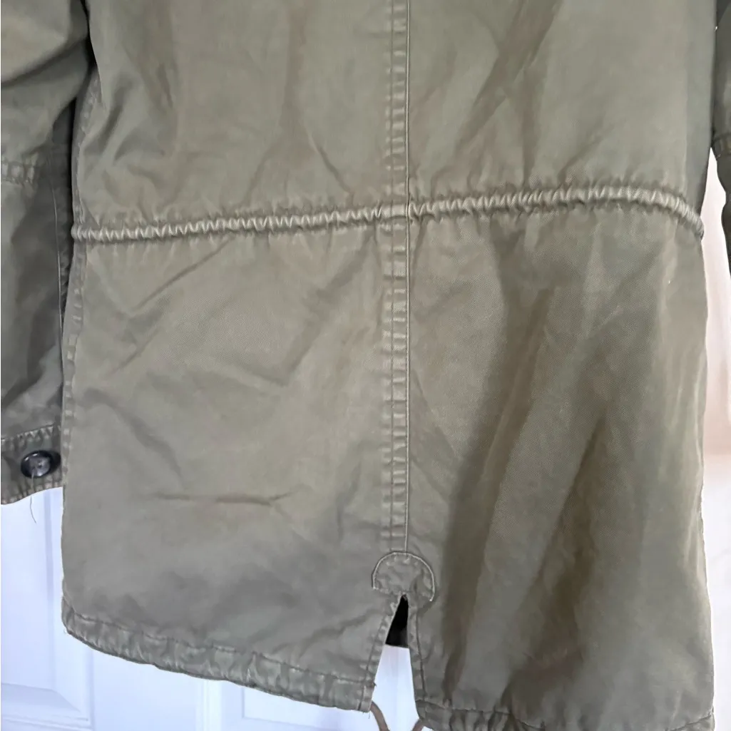 Forever 21 Olive Utility Jacket with Fur Hood - Image 5