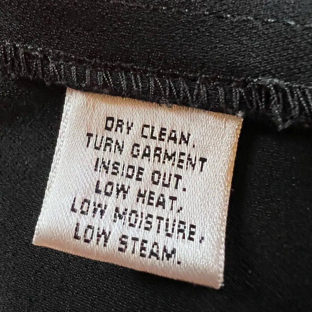 St. John Caviar Womens Black Dress Pants With Small Slits In Front Hem Size 12 - Image 9