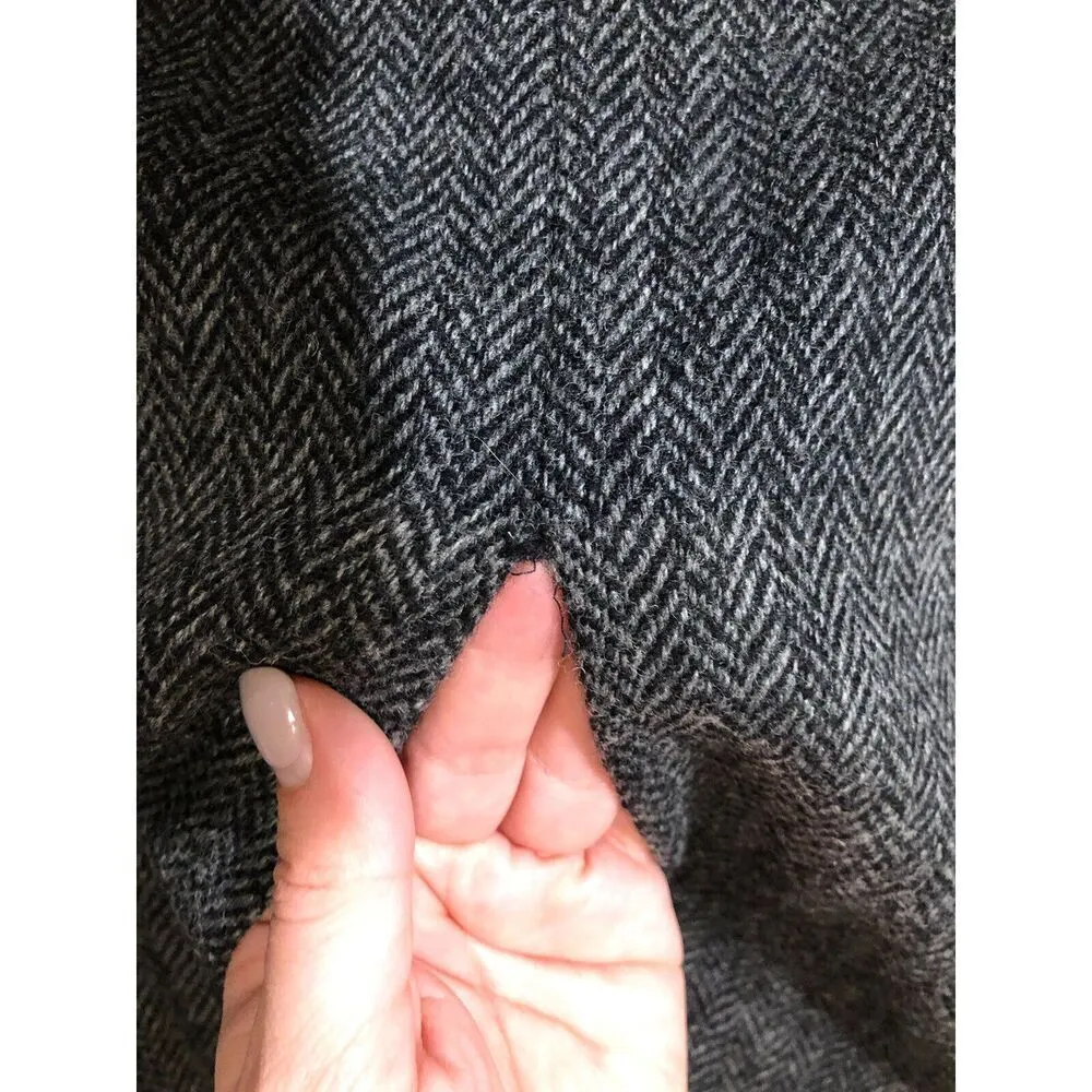 DOLCE & GABBANA Black Grey Pencil Skirt Size 42 Made In Italy - Image 8