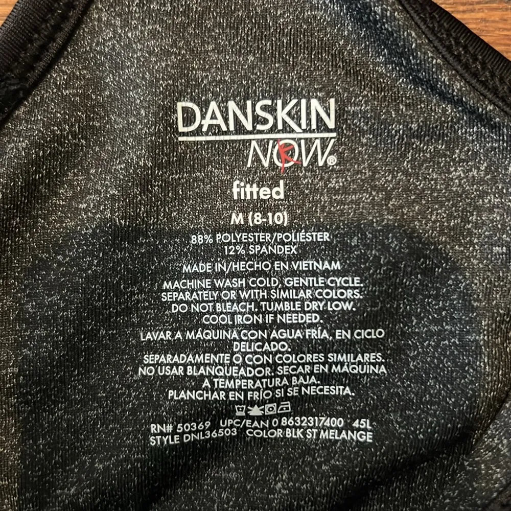 Danskin Now Fitted Women's Gray Black Sports Bra Medium - Image 5