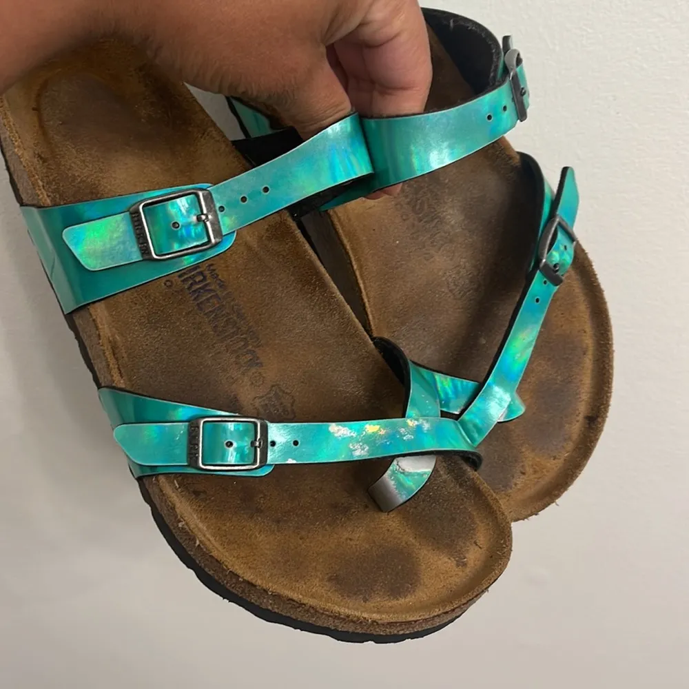 BIRKENSTOCK Women's "Mayari" Thong Sandals in
Graceful Gemm Blue size 40 - Image 6