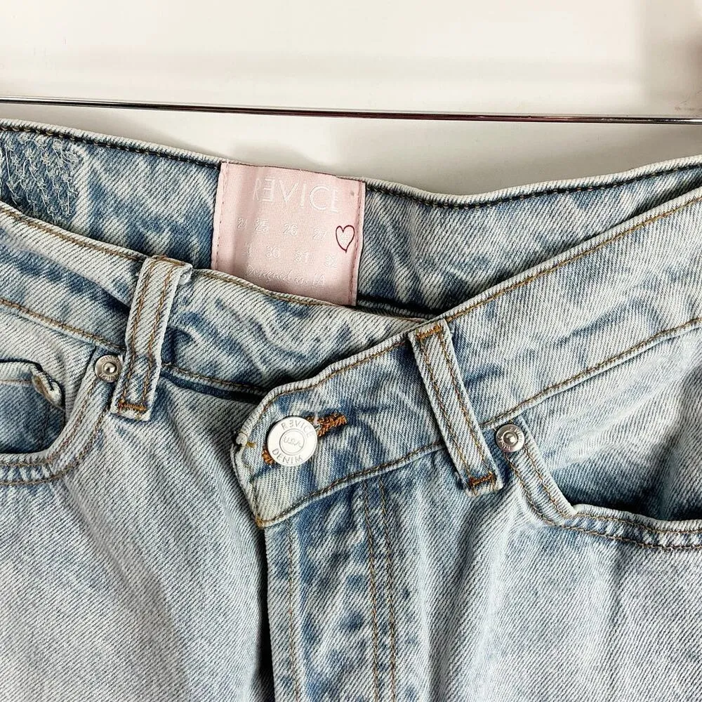 Revice Denim Light Wash Jeans Angled Waistband 28 - Flaw - Image 2