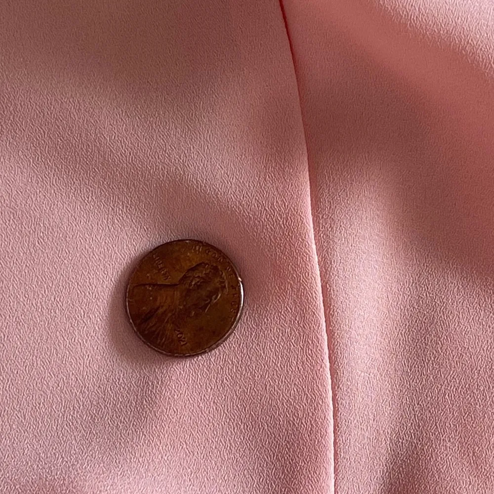 Blush Peach Long Bridesmaid Gown Flowy Formal Maxi Dress XS - Image 15