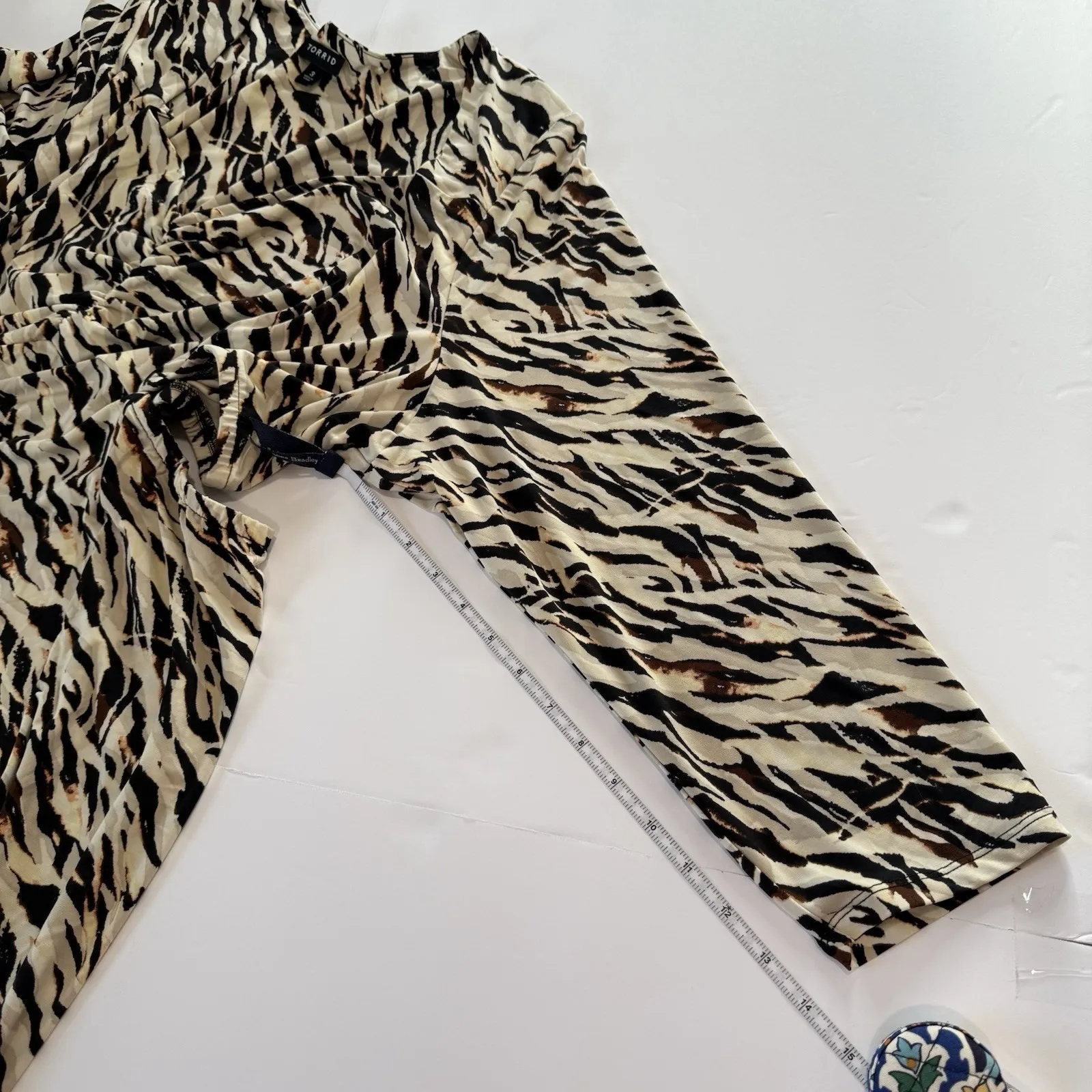 Torrid Zebra Print Cutout Stretch‎ Knit Maxi Dress Size 3X - Image 11