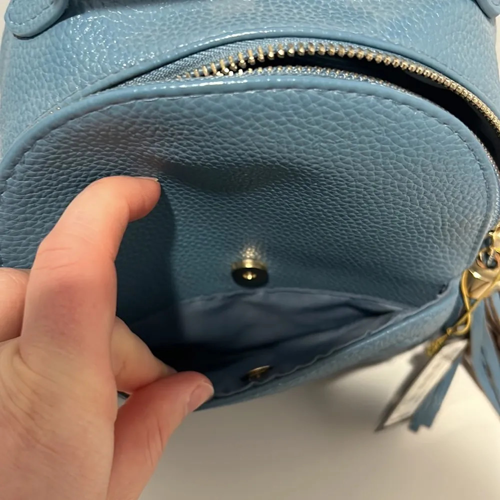 NWT‎ BeBe backpack . Denim color - Image 7