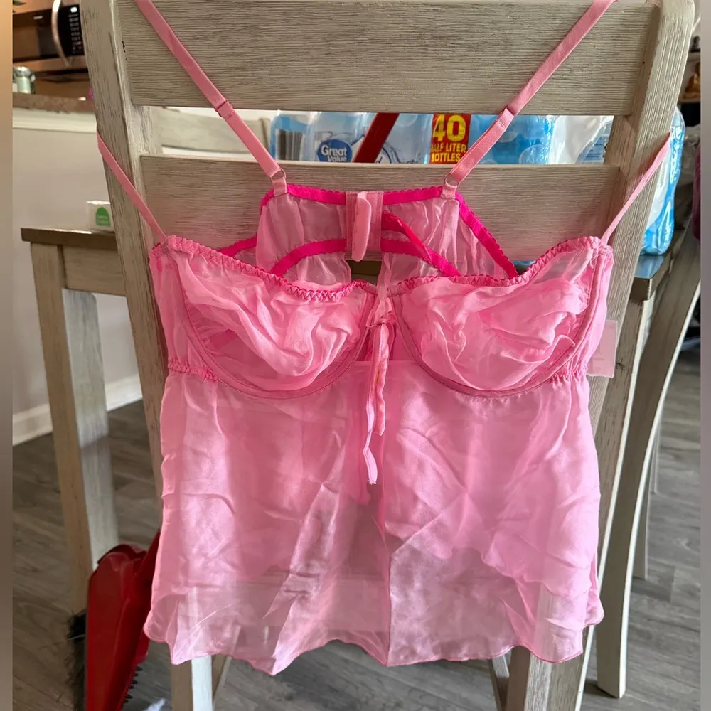 SKIMS Pink Lace Chemise Intimates - Image 2