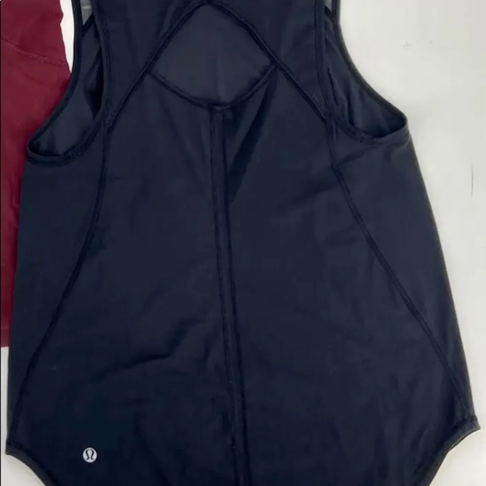 Lululemon black muscle tank. Very breathable, size 6. - Image 4