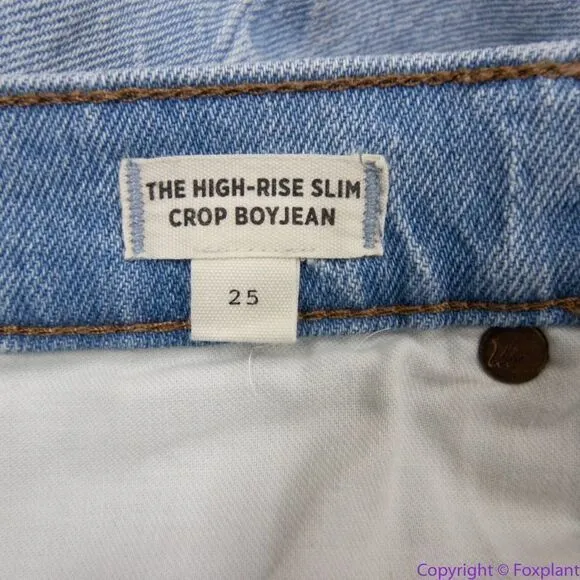 Madewell High-Rise Slim Crop Boyjean in Dumas Wash:‎ Ripped Edition, 25 - Image 12