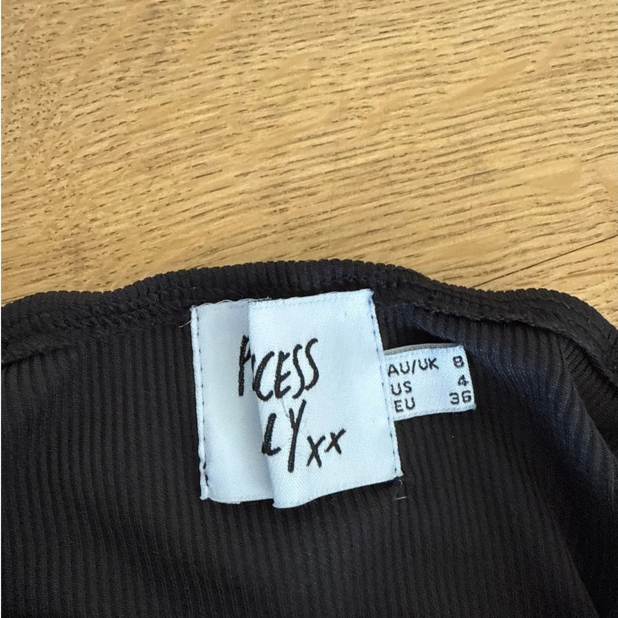 Princess Polly Maxi Dress Strapy Back Size US4 Black - Image 3