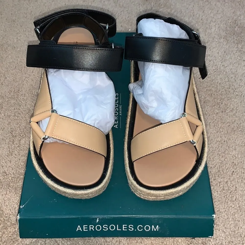 Aerosoles Dave Espadrille Platform Wedge Sandal Sz 10.5 M - NWT - Image 2