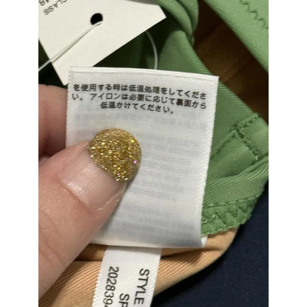 NWT NEW J. Crew Balconette Underwire Bikini Top BX612 Lime Green Womens Size 34B - Image 9