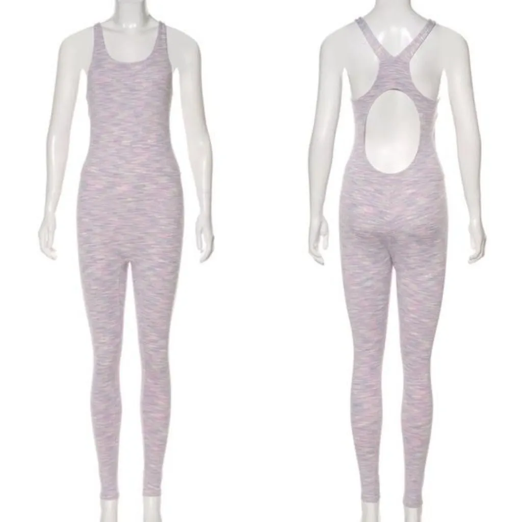 Outdoor Voices Lavender Grey Freeform Unitard Jumpsuit Outdoors Athletic Yoga XS - Image 2