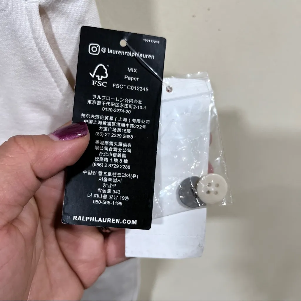 NWT Lauren Ralph Lauren black label White Avery Tailored Pants size small - Image 4