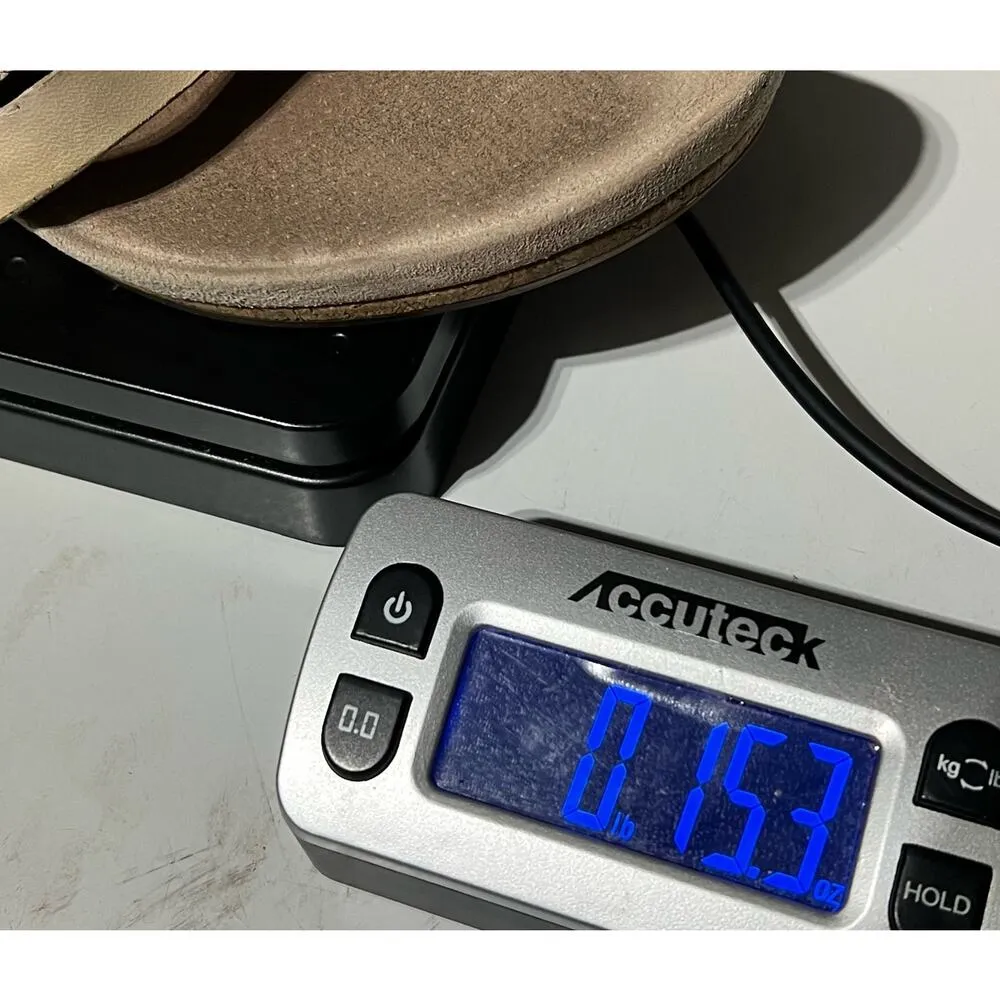 UGG Sandals Womens 8 Tan Leather Maddie Wedge Cork Slip On Braided Strap Comfort - Image 14