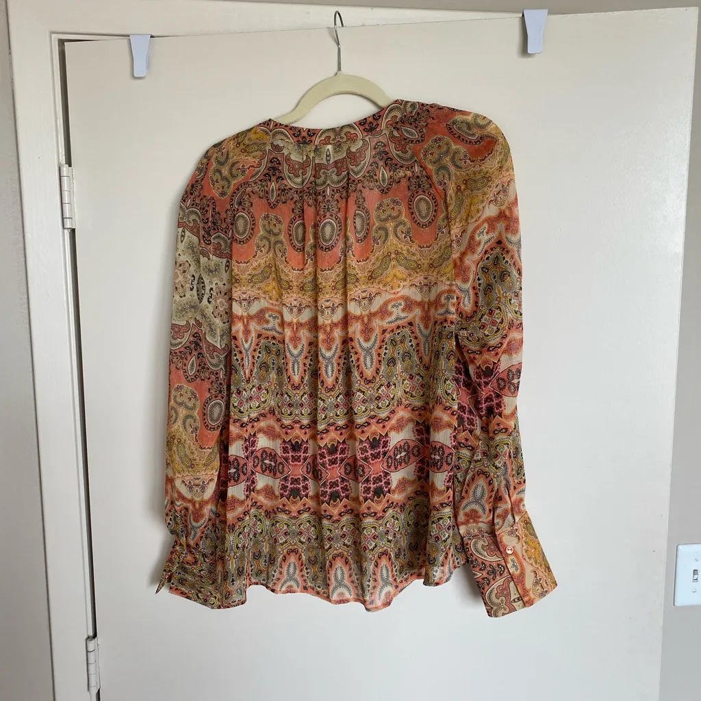 MANGO Bohemian Multicolor Blouse - Image 5