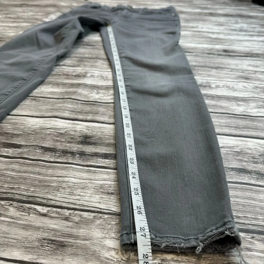 Madewell Women's High Riser Skinny Jeans Grey Gray 28 Zip Zipper Stretch Pockets - Image 15