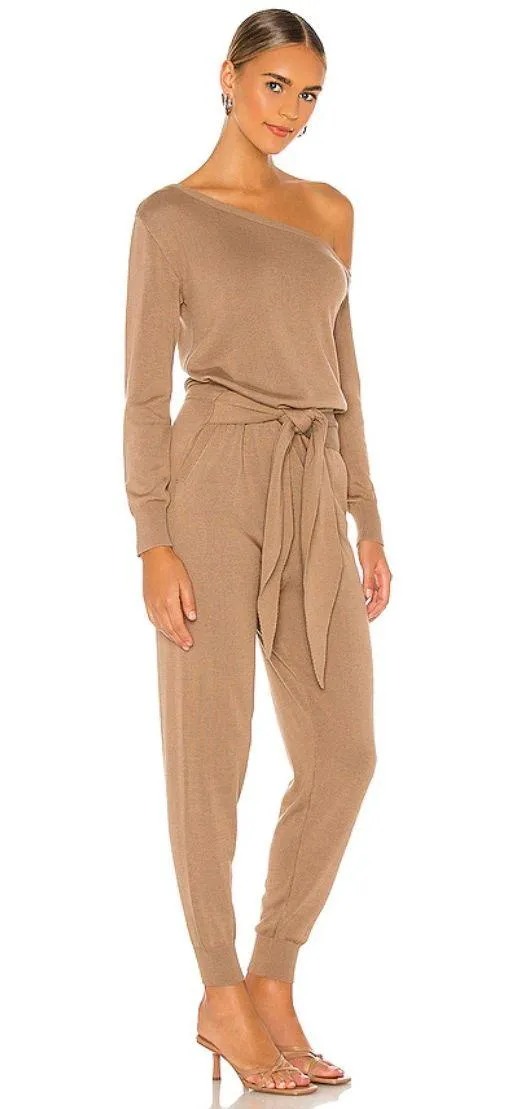 Charlotte Jumpsuit in Taupe Small - Image 2