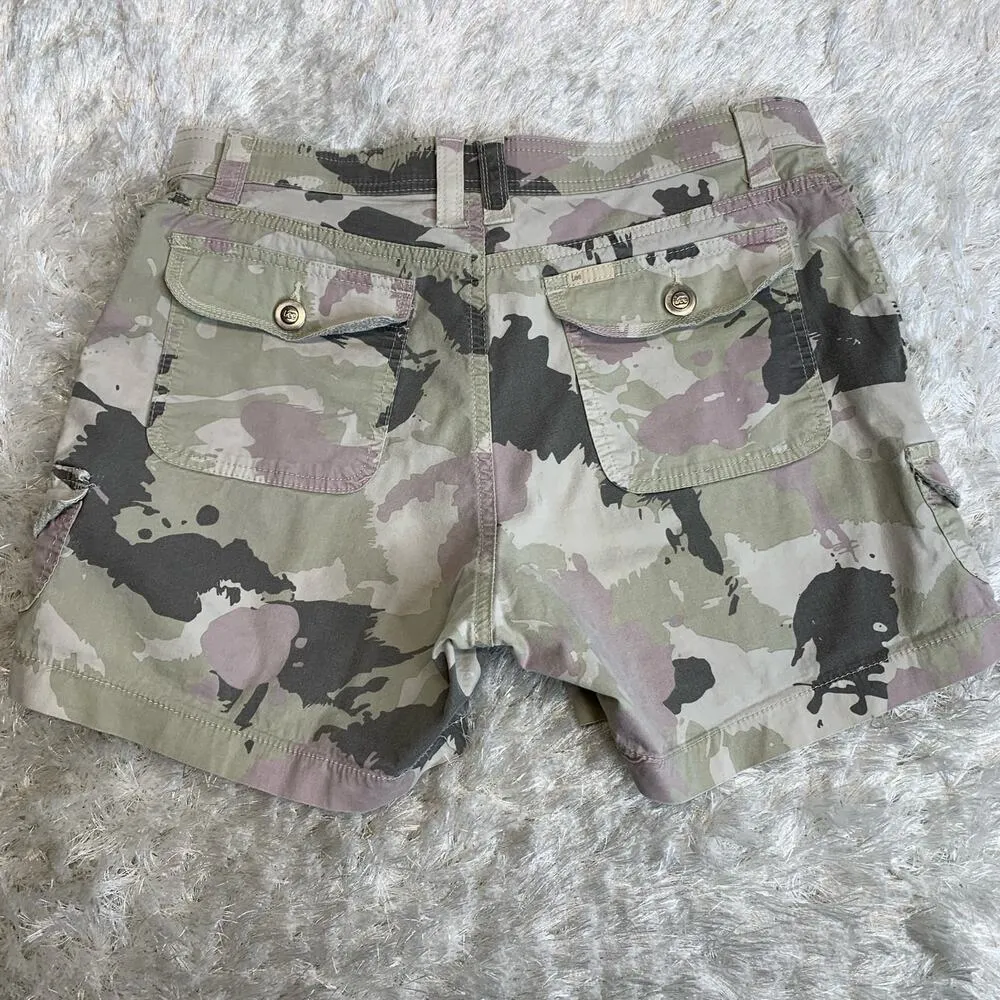 Lee Camo Cargo Shorts Green Purple Sz 8 - Image 2