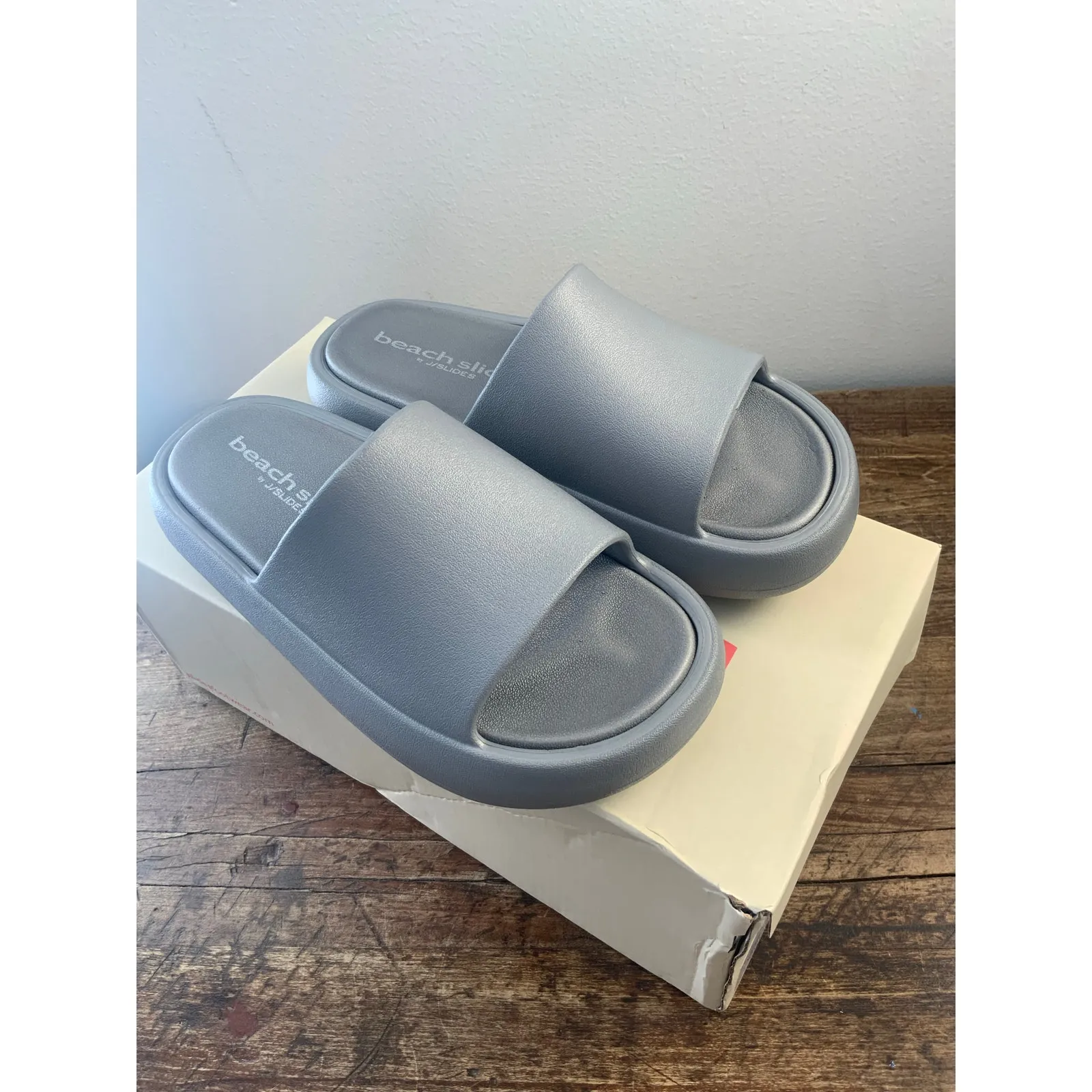 J/Slide Squish Grey‎ Eva NIB size 7 Gray - Image 5