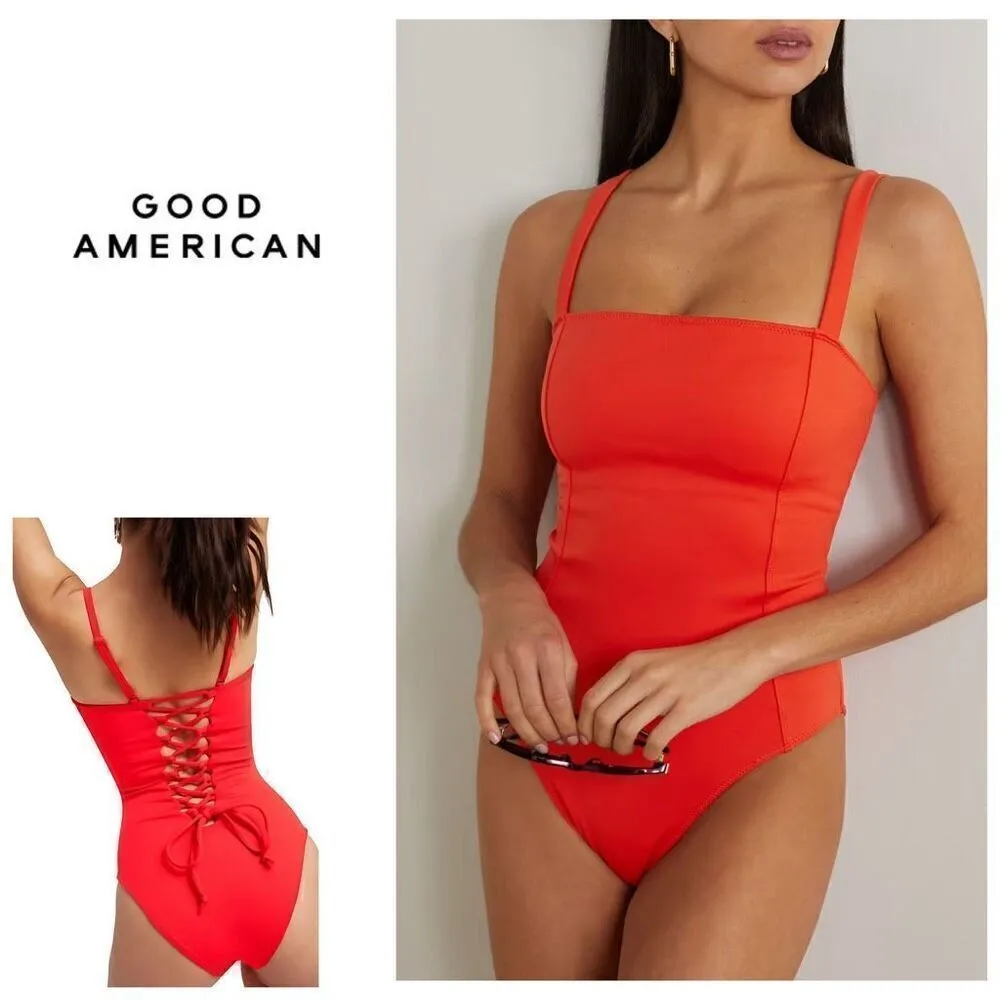 New. Good American red compression one piece. Medium. Retails. $120 - Image 2