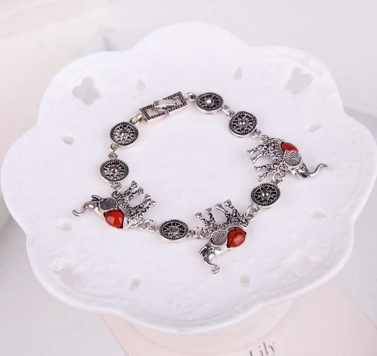 Elephant Jewelry Set Red - Image 2