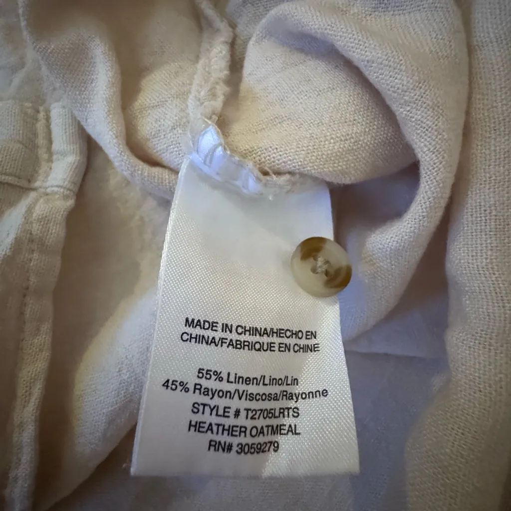 Thread & Supply Size Small Farrah Shirt in Heather Oatmeal - Image 5