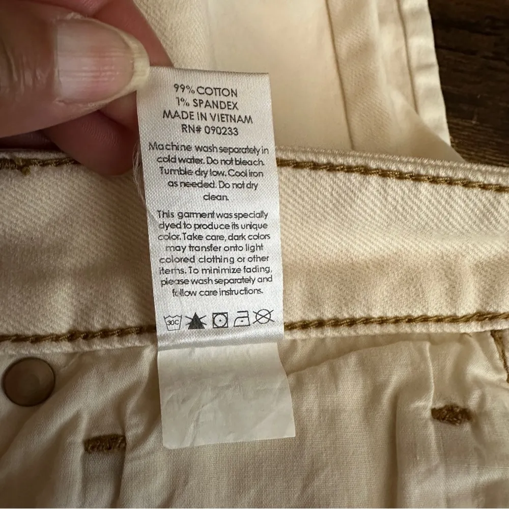 Pacsun Jeans Womens 31 Irish Cream Stretch Mom High Rise Straight Leg Denim NEW - Image 8