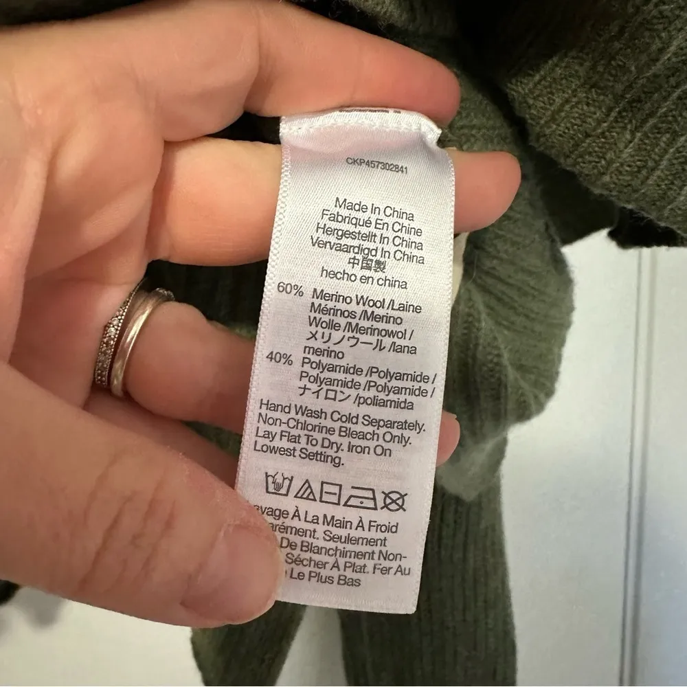 Madewell Glenbrook Half Zip Pullover Sweater Merino Wool - Image 6