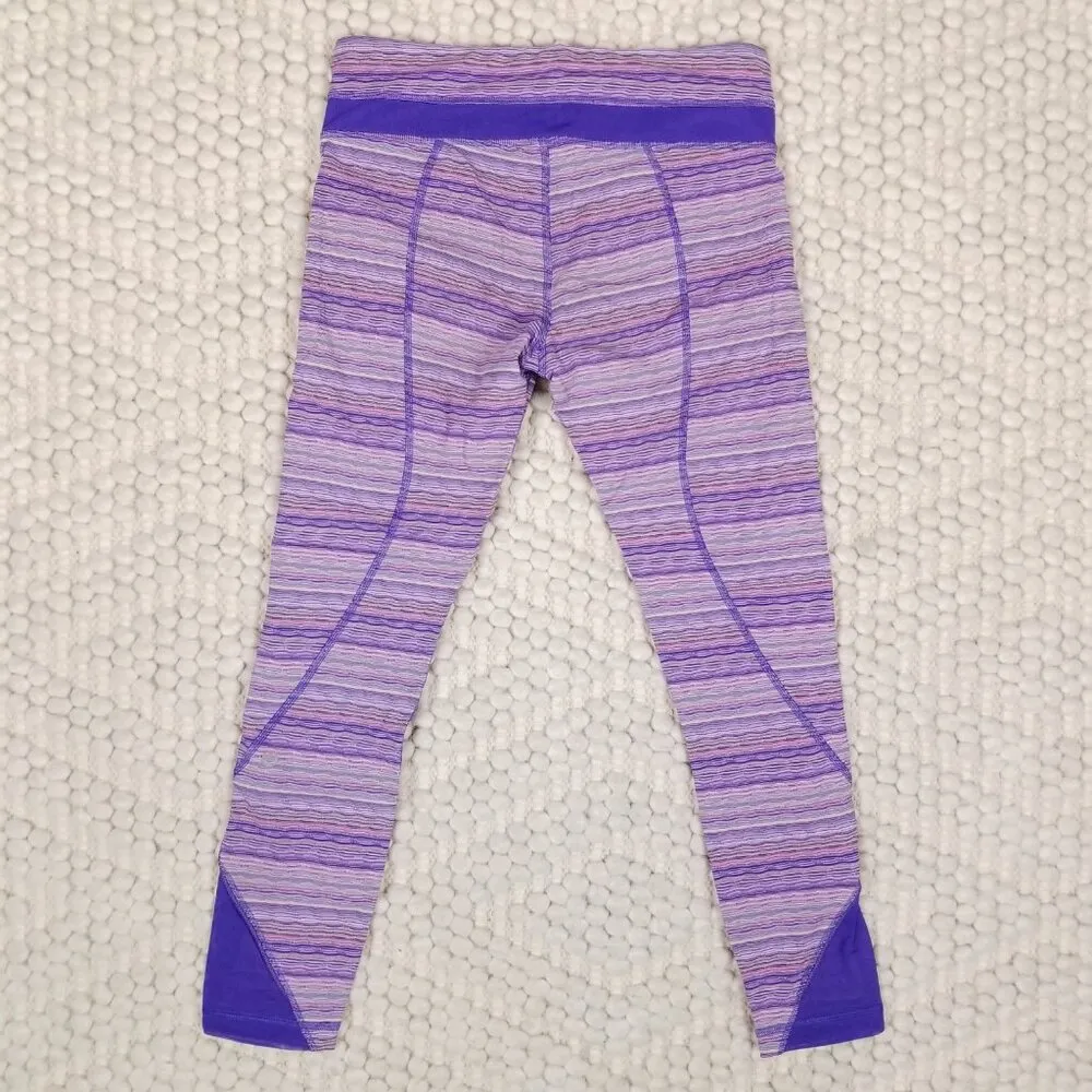 Lululemon Inspire Tight II Mesh Space Dye Twist Iris Flower Pink Shell Sz 8 - Image 6