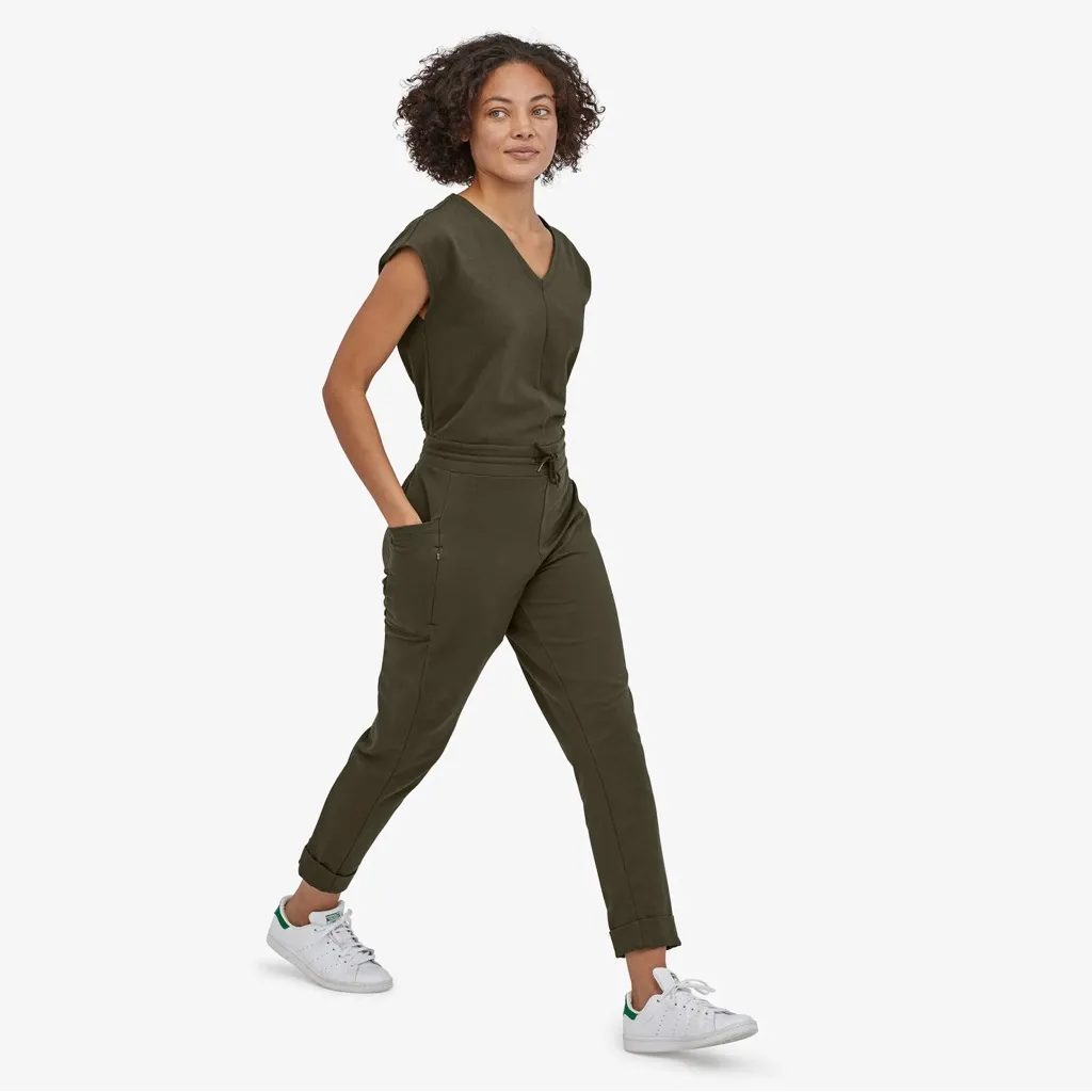 Patagonia Organic Cotton Roaming Jumpsuit in Basin Green - Image 10